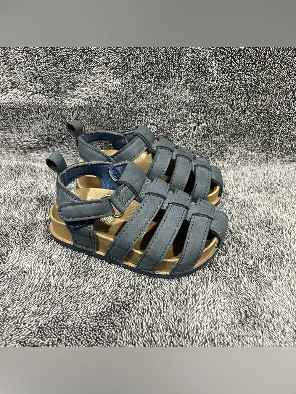 Like new❗️ First Steps kids Fisherman Sandals in navy blue size 5